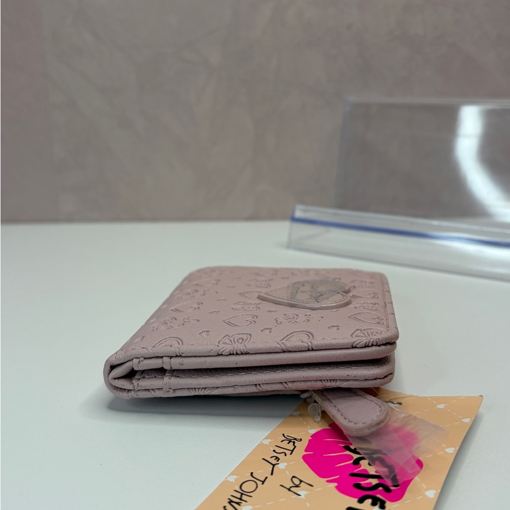 Love Betsey Blush Heart & Bow Embossed Wallet - Picture 10 of 13
